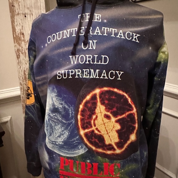 Supreme x Undercover x Public Enemy Fear of Black Planet Size: Large Hoodie NWOT - Picture 5 of 12